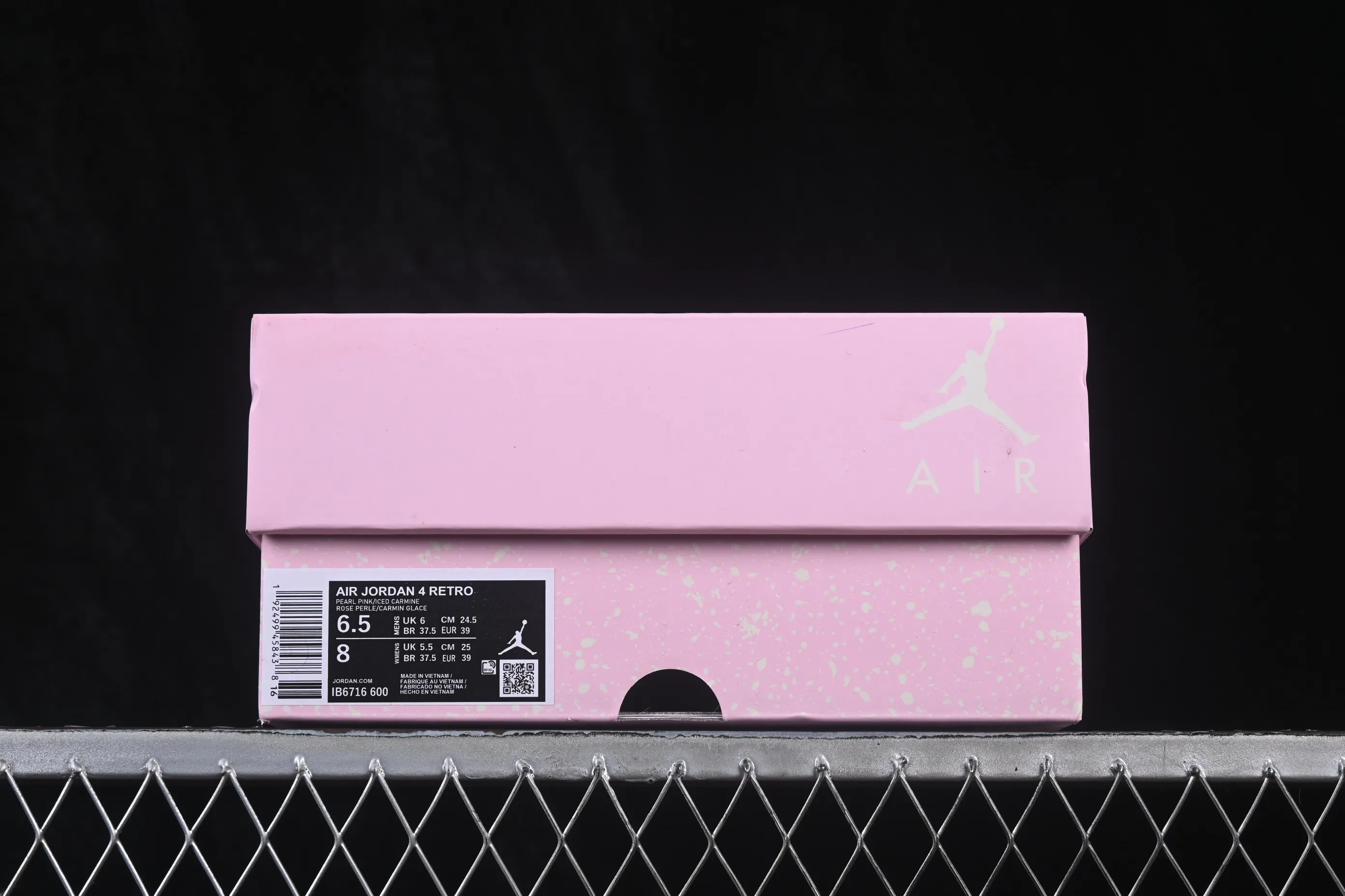 All categories Air Jordan Jordan series basketball shoes Air Jordan 4 Air Jordan 4 Retro "Iced Carmine" AJ4 Jordan 4 denim ice plum powder replica basketball shoes IB6716-600